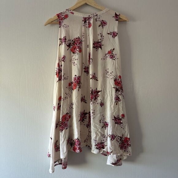 Free People Womens Sleeveless Swing Tunic Dress in Washed Stone Boho Size Small - Picture 8 of 9